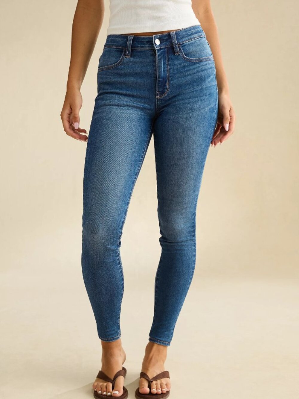 AE AMERICAN EAGLE High-Rise Jegging Next Level Stretch - Sz 8 Long - NEW NWT